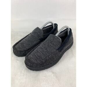 HeatKeep Mens Memory Foam Moccasin Slippers Size 9 Casual Comfort House Shoes